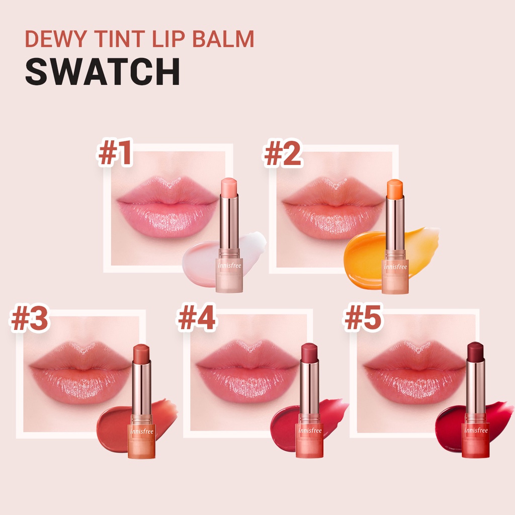 Son dưỡng môi có màu innisfree Dewy Tint Lip Balm 3.2g