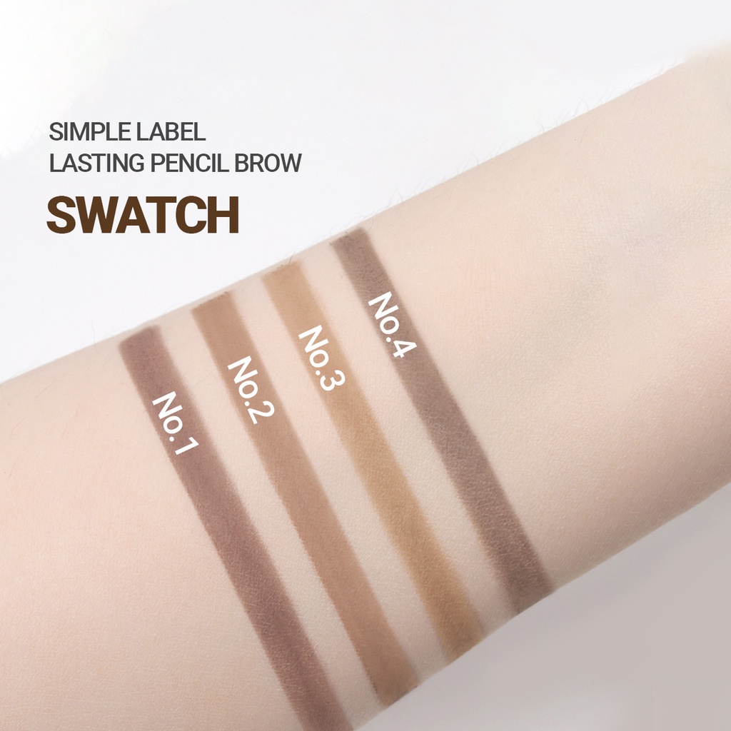 Chì kẻ mày thuần chay lâu trôi innisfree Simple Label Lasting Pencil Brow 0.15g