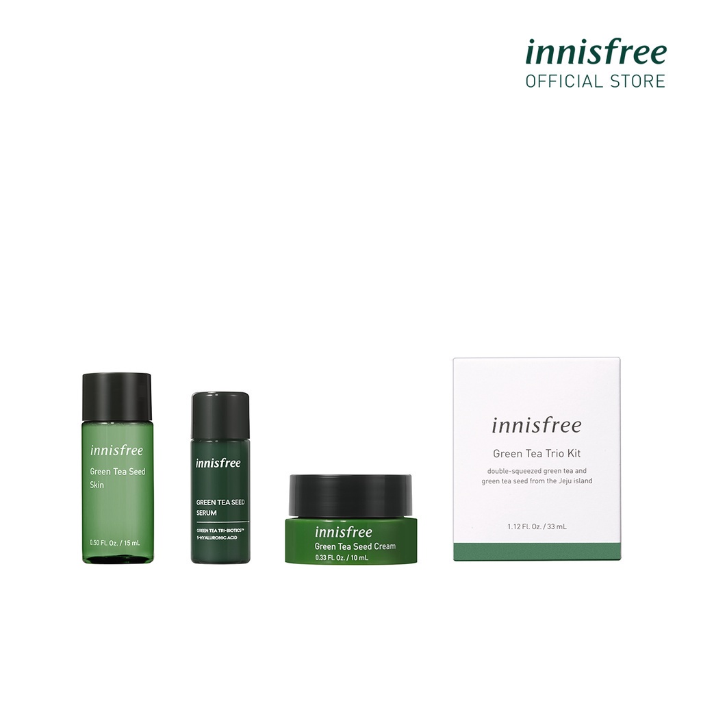 Bộ chăm da 3 món từ trà xanh innisfree Green Tea Trio Kit