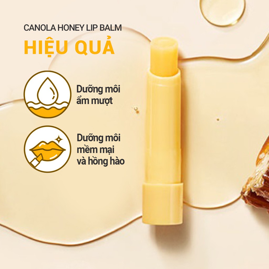 Son dưỡng ẩm không màu innisfree Canola Honey Lip Balm 3.5g