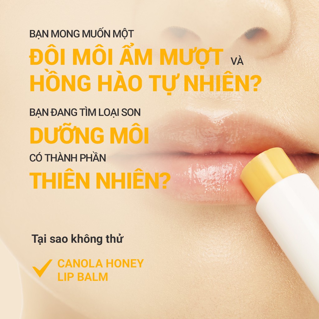 Son dưỡng ẩm không màu innisfree Canola Honey Lip Balm 3.5g