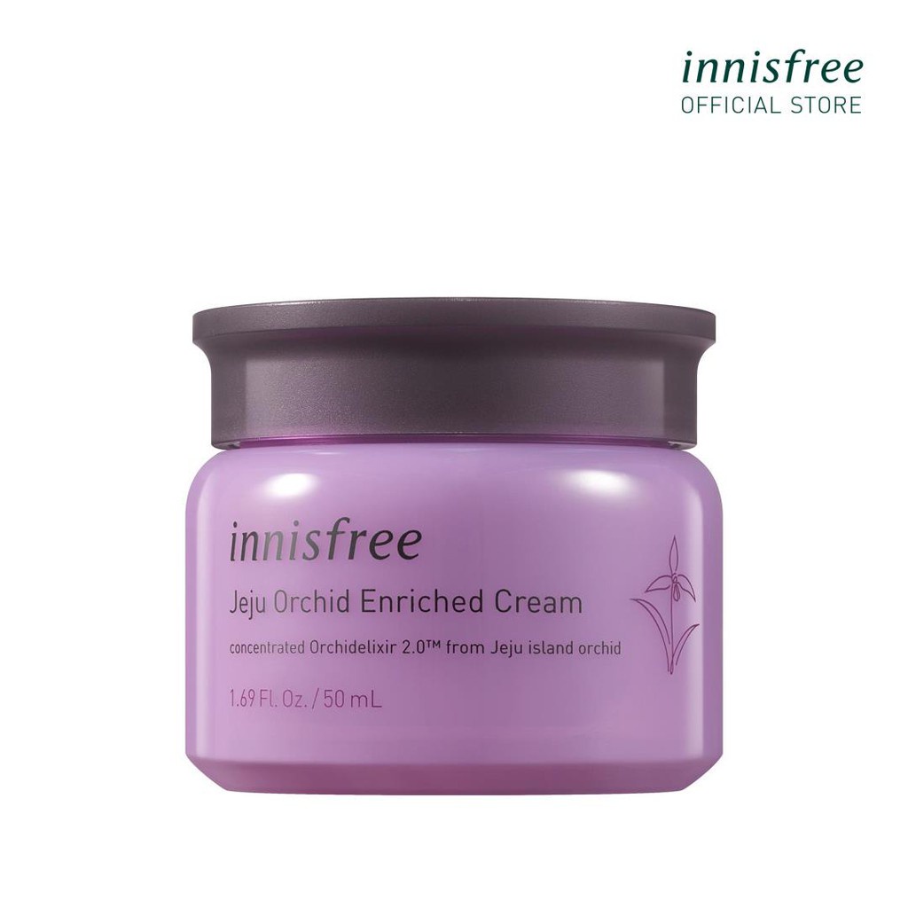 [Mã COSIF112 giảm 10% đơn 600K] Kem dưỡng ẩm ngăn ngừa lão hóa da innisfree Jeju Orchid Enriched Cream 50 mL