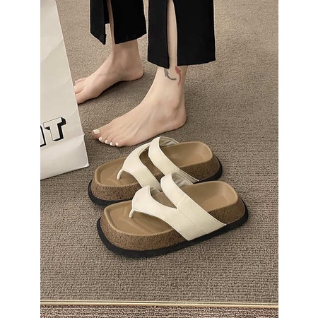 Dép Xỏ Ngón Đế Dày Thời Trang Mùa Hè Phong Cách Mới Cho Nữ