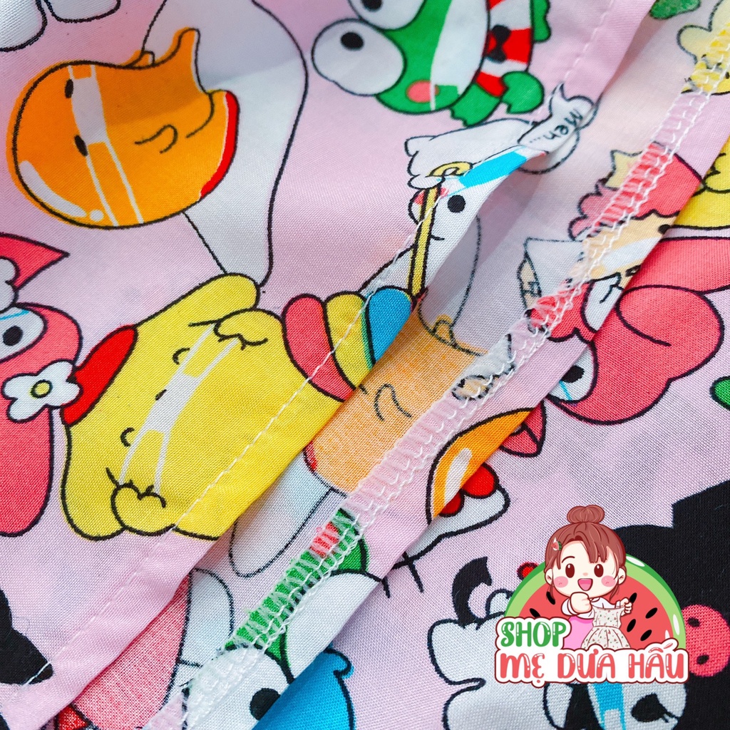 Bộ lanh bé gái đồ tole cho bé quần dài tay cánh tiên shop mẹ dưa hấu 8-38kg