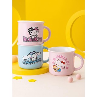 Cốc uống nước bằng sứ in hoạt hình hello kitty dễ thương cho bé