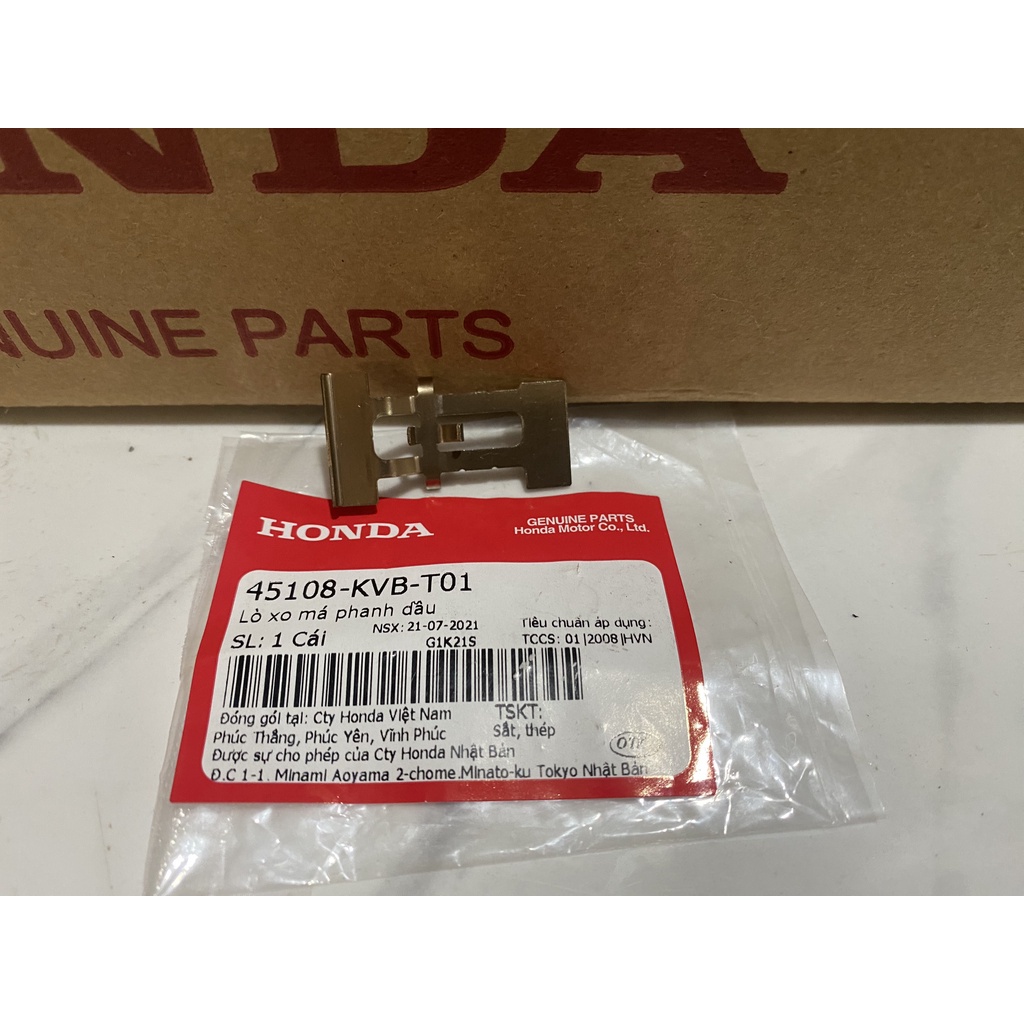 Lò xo má phanh dầu má phanh dầu VISION, Air Blade 110, CLICK 110 chính hãng Honda