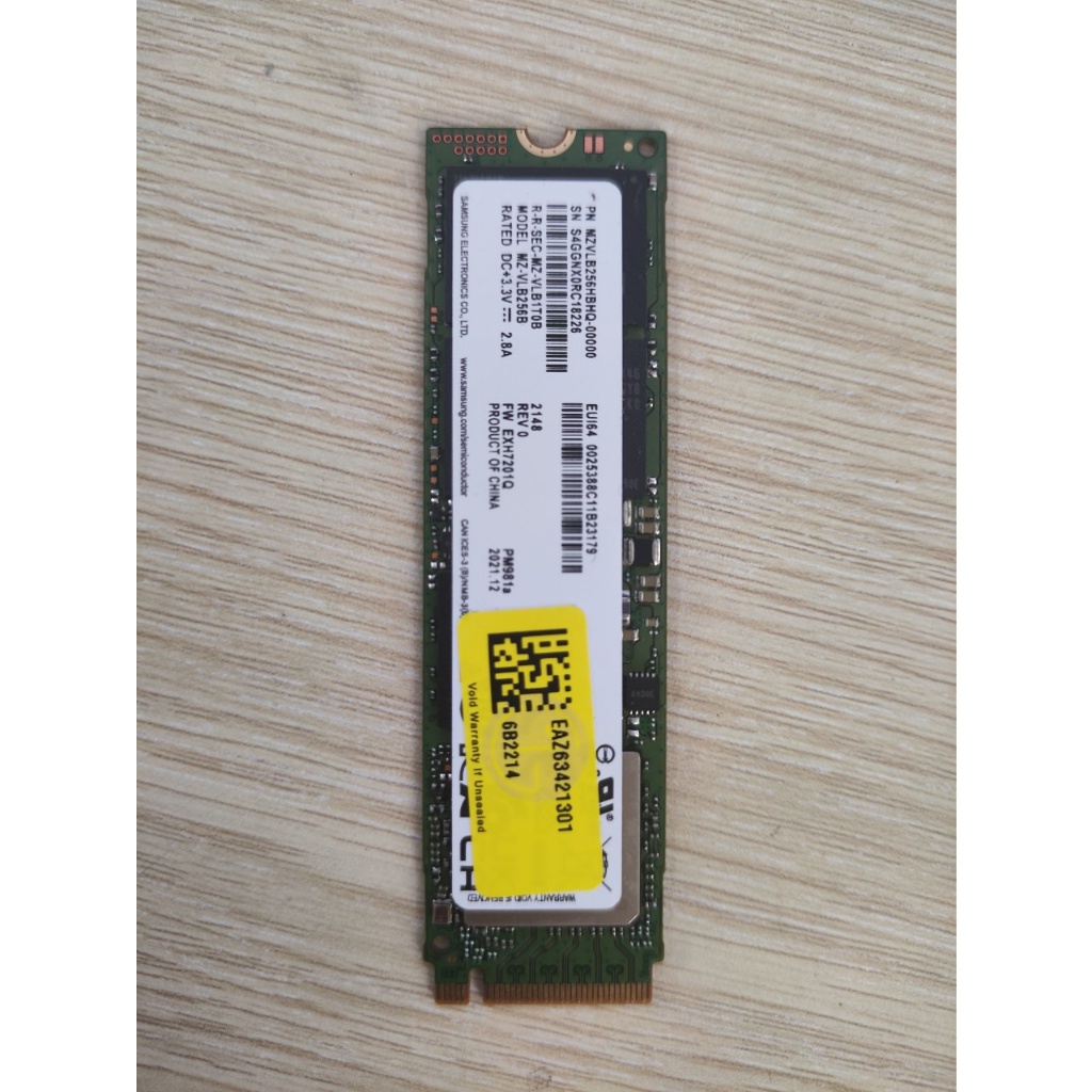 SSD nvme m2 , ssd nvme samsung 256gb , hàng tháo máy bộ đẹp như new sức khoe cao