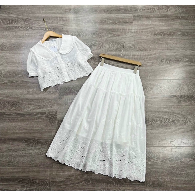 Set Thô Ren Trắng Cao Cấp