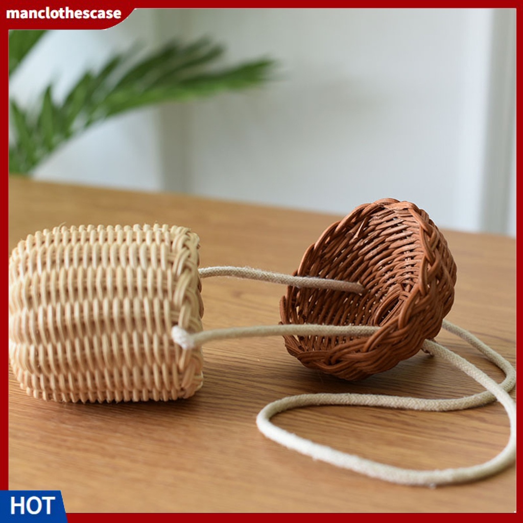 Túi đan cói thiết kế hình hạt dẻ tinh tế thời trang cho nữ