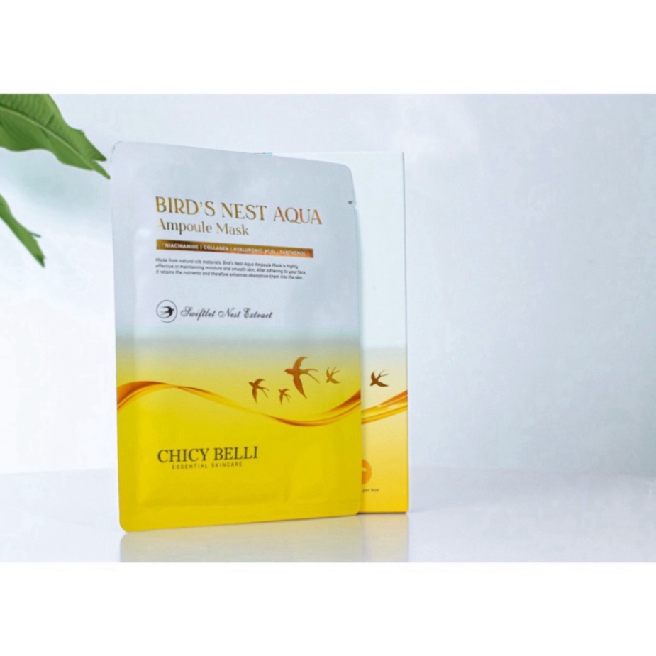 Mặt nạ tổ yến dưỡng trắng da CHICY BELLI giúp làm mịn da dưỡng ẩm trắng da se khít lỗ chân lông, hộp 5 miếng | BigBuy360 - bigbuy360.vn