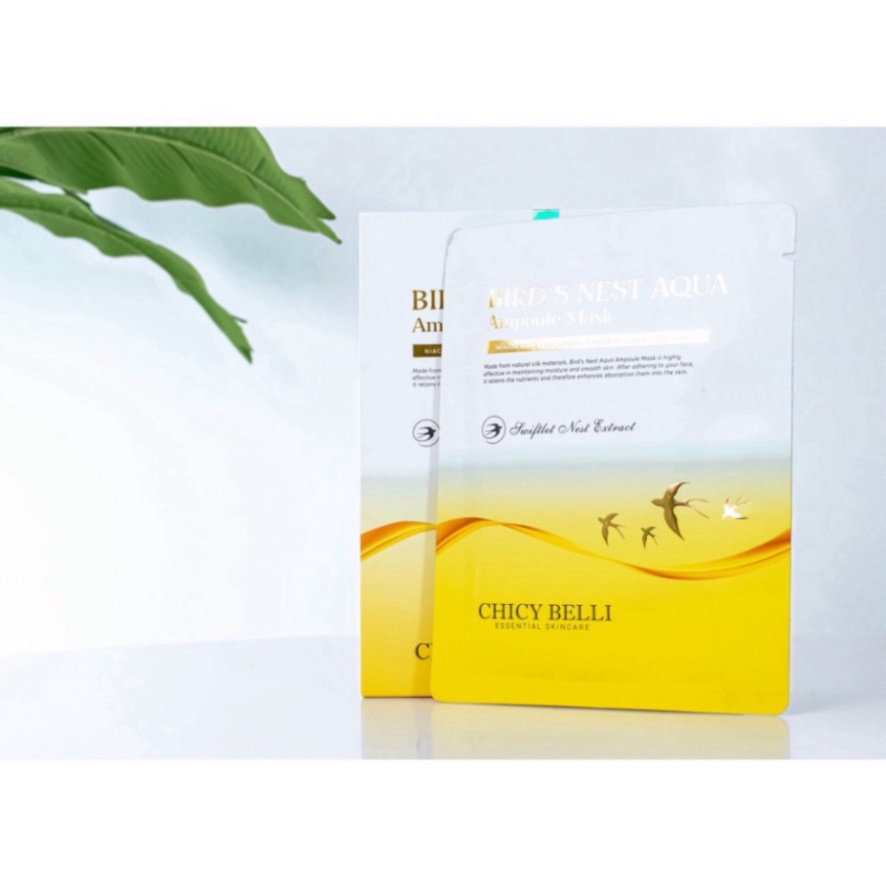 Mặt nạ tổ yến dưỡng trắng da CHICY BELLI giúp làm mịn da dưỡng ẩm trắng da se khít lỗ chân lông, hộp 5 miếng | BigBuy360 - bigbuy360.vn