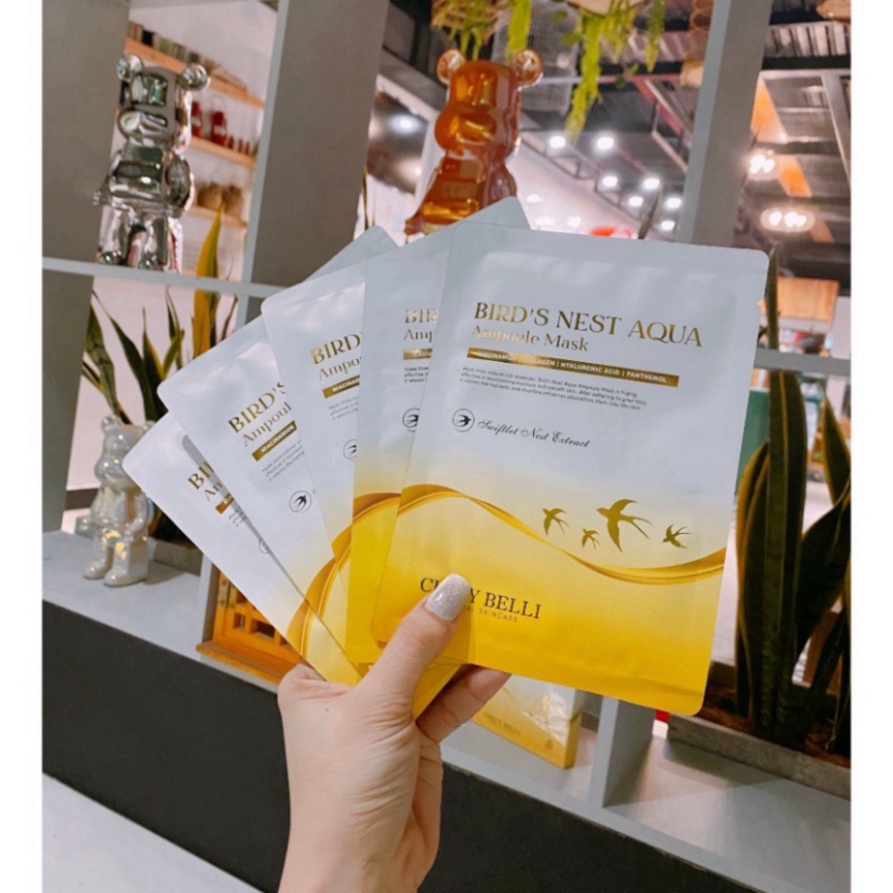 Mặt nạ tổ yến dưỡng trắng da CHICY BELLI giúp làm mịn da dưỡng ẩm trắng da se khít lỗ chân lông, hộp 5 miếng | BigBuy360 - bigbuy360.vn