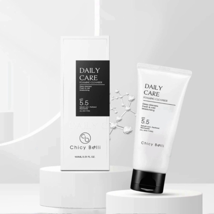 Sữa rửa mặt dưỡng ẩm da CHICY BELLI DAILY CAREN PH5.5 dưỡng ẩm, dưỡng trắng mờ nám, tàn nhang 100ML | BigBuy360 - bigbuy360.vn