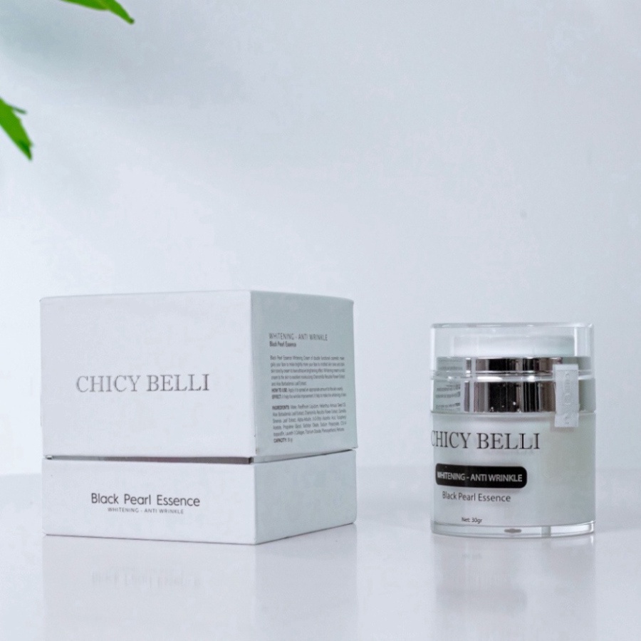 Kem dưỡng trắng tái tạo da CHICY BELLI BLACK PEACK ESSENCE tinh chất ngọc trai chống nắng vitamin collagen 30g