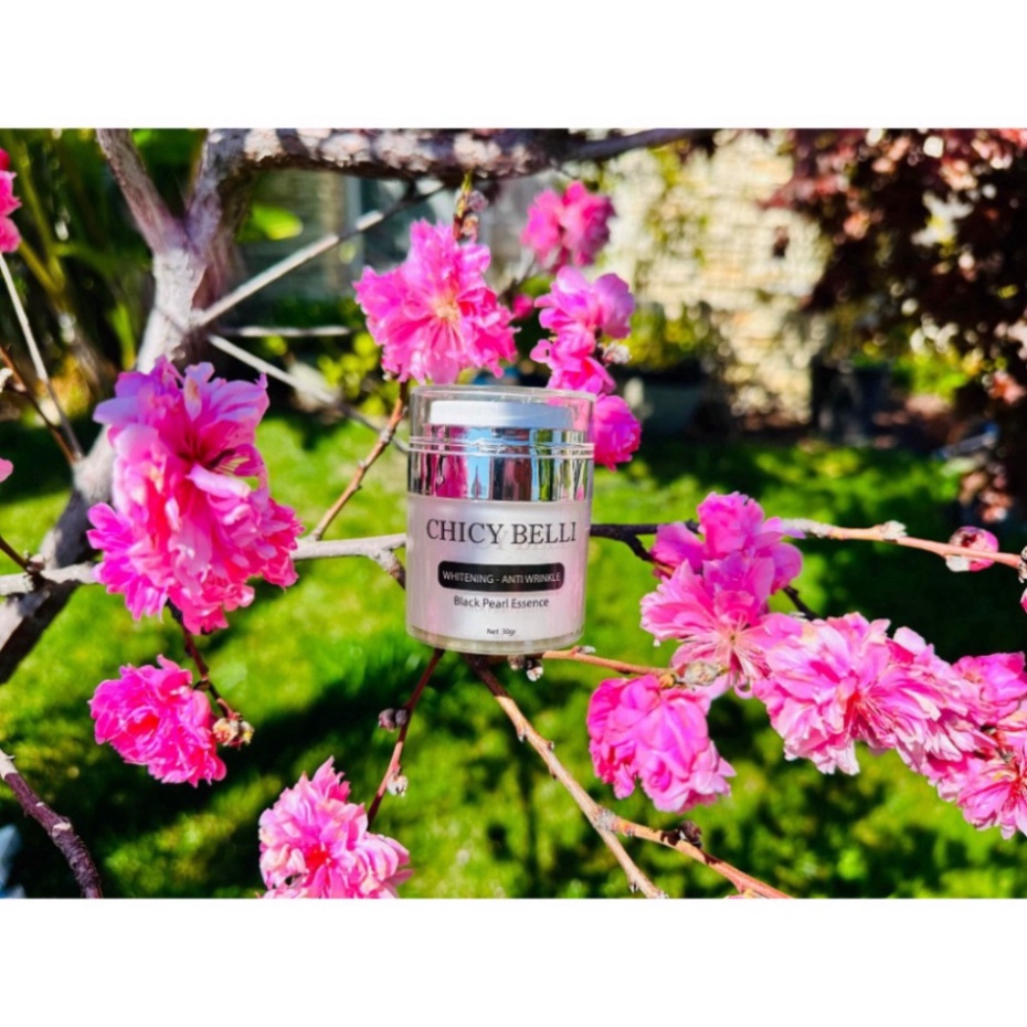 Kem dưỡng trắng tái tạo da CHICY BELLI BLACK PEACK ESSENCE tinh chất ngọc trai chống nắng vitamin collagen 30g