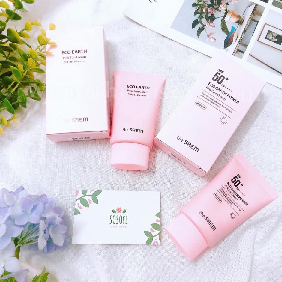 Kem Chống Nắng The Saem Eco Earth Power Sun Cream 50g  - KamieKorean