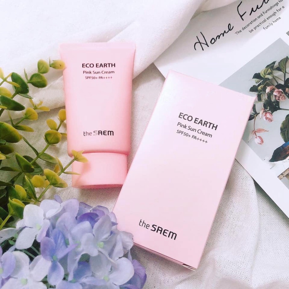 Kem Chống Nắng The Saem Eco Earth Power Sun Cream 50g  - KamieKorean