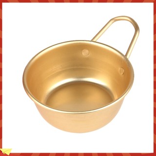 (plymoujdds) Chén nhôm tròn Hàn Quốc có tay cầm cho makgeolli