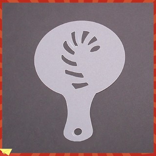 (plymoujdds) Bộ 8 Khuôn Rắc Bột Trang Trí Cà Phê