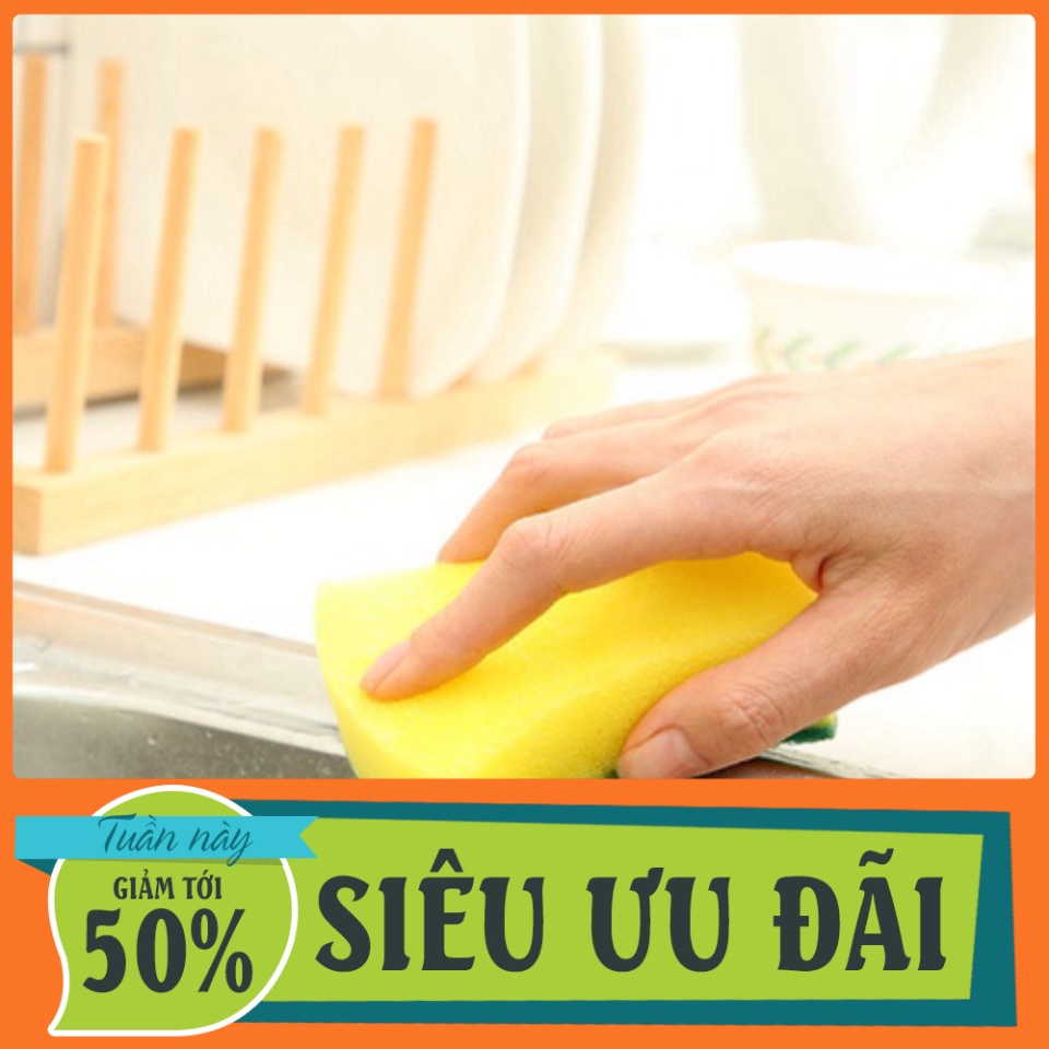 Miếng Bọt Biển Cọ Rửa Bát Đĩa Xong Nồi - Miếng Bọt Biển Cọ Rửa 2 Mặt. GIA DUNG GONA