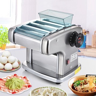 Máy cán mì, máy cắt mỳ sợi chạy điện 135w - inox