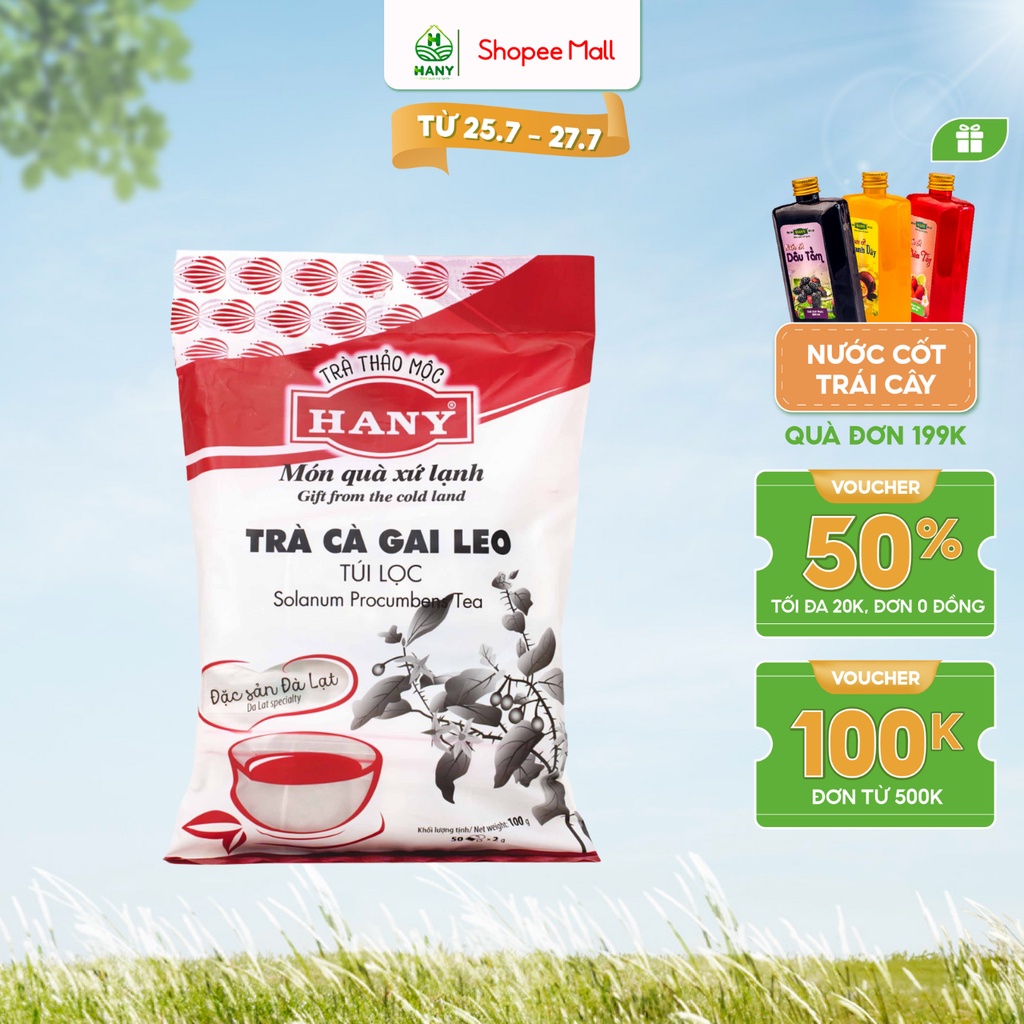 Trà Cà Gai Leo HANY 50 túi lọc Đặc Sản Đà Lạt
