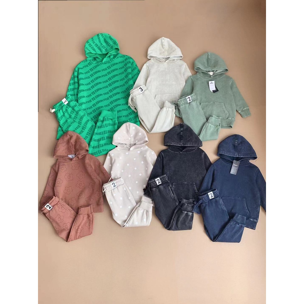 Bộ nỉ bông Cotton On nhiều màu Bé Trai size 2 - 12y