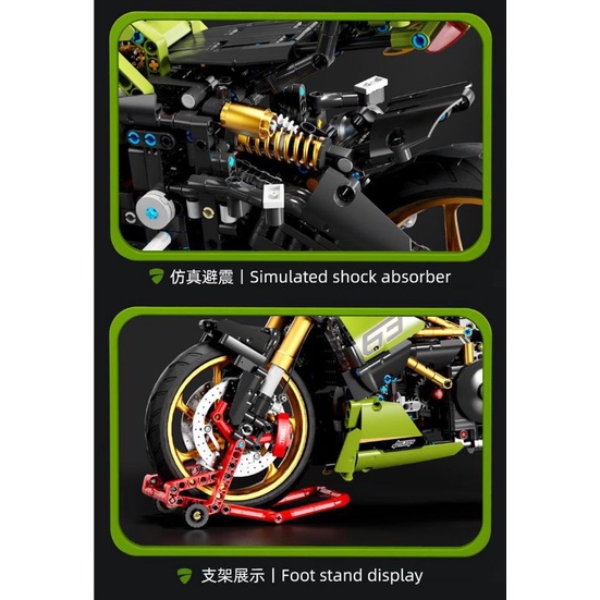 𝐋𝐄𝐆𝐎 Bộ lắp ghép xe Big Devil/Waterfowl/Ducati 1299