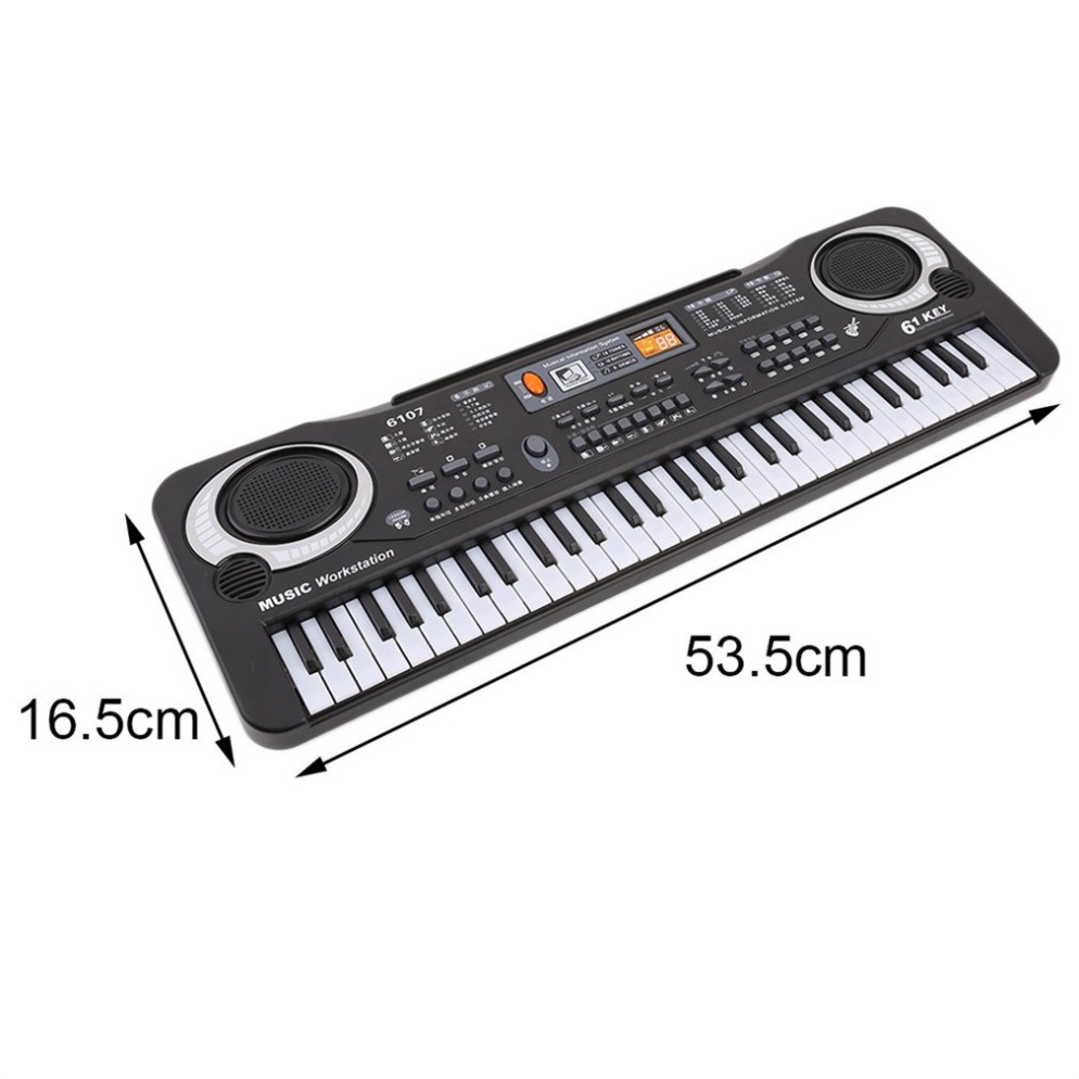 Đàn Piano điện tử Keyboard 61 Phím Kèm Mic+sạc cho bé.