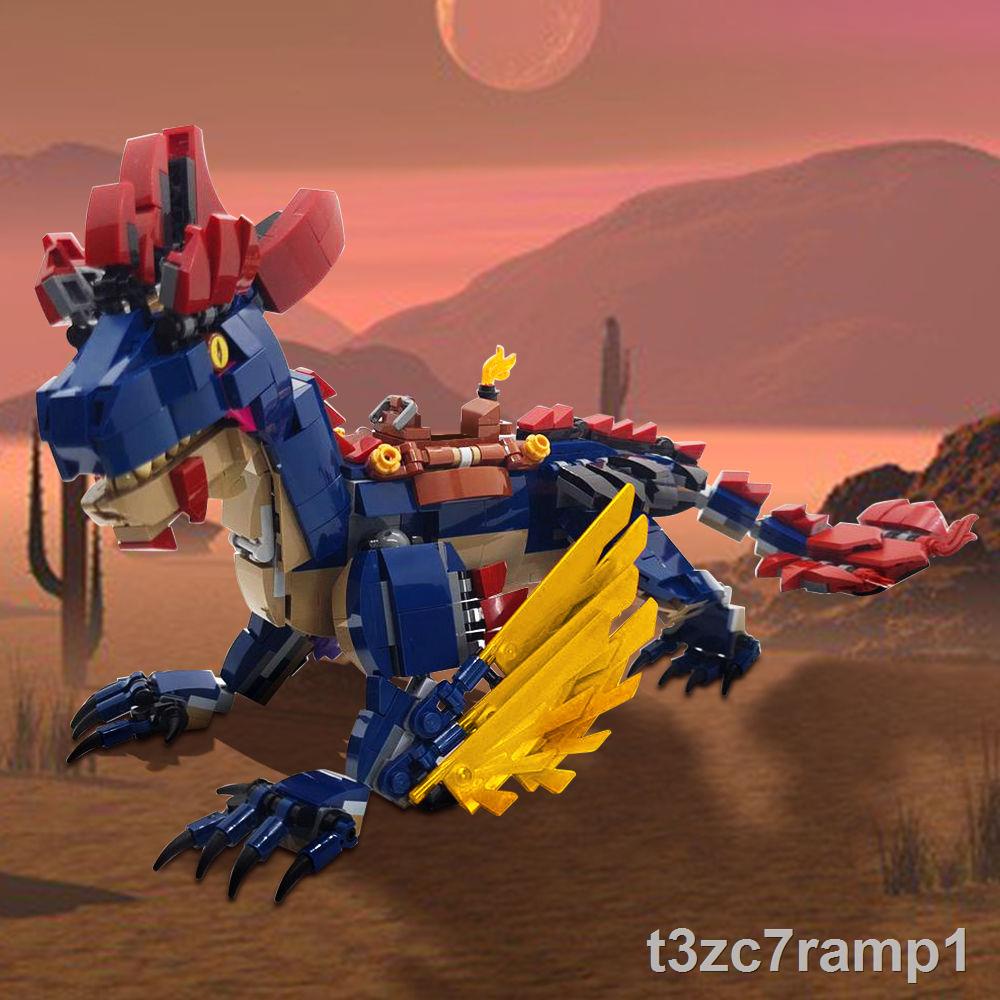 Tương thích với các thiết bị ngoại vi trò chơi LEGO Ark Survival Evolve mô hình rồng đá hạt nhỏ đồ chơi giáo dục khối xâ