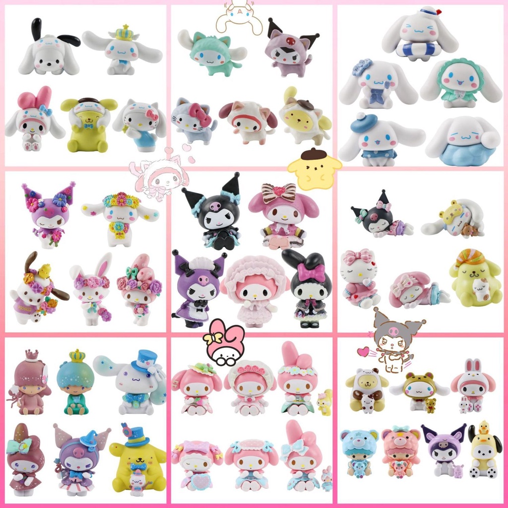 SANRIO Nhân Vật Kuromi Cinnamoroll Dễ Thương Dùng Trang Trí
