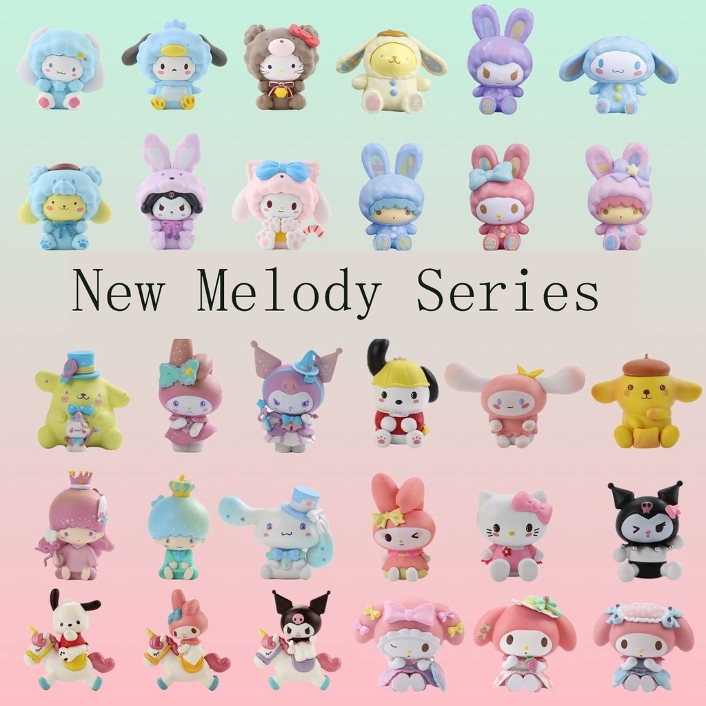 SANRIO Nhân Vật Kuromi Cinnamoroll Dễ Thương Dùng Trang Trí