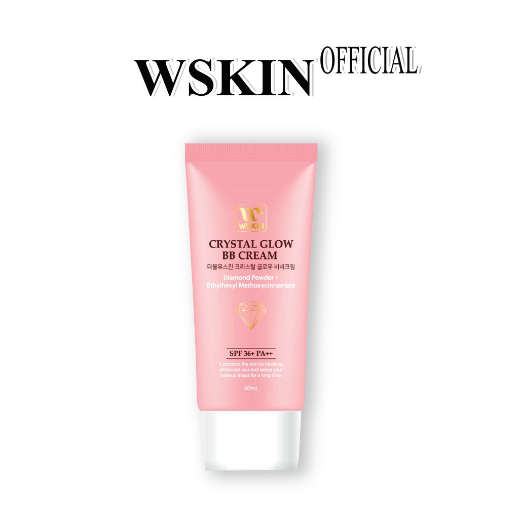 Kem nền kim cương Wskin Crystal Glow BB Cream SPF36+ PA++ Chính hãng