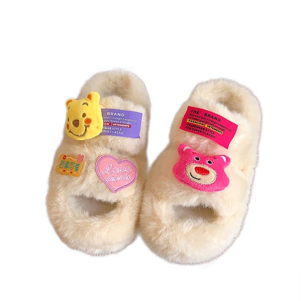 Plus Dép Lông Nhung Dày Dặn Kiểu Dáng Thời Trang Dành Cho Nữ