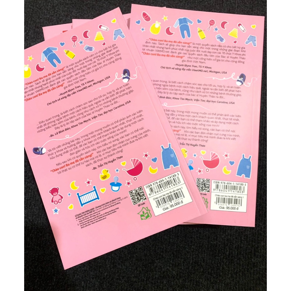 Sách Để Con Được Ốm + Chào Con! Ba Mẹ Đã Sẵn Sàng