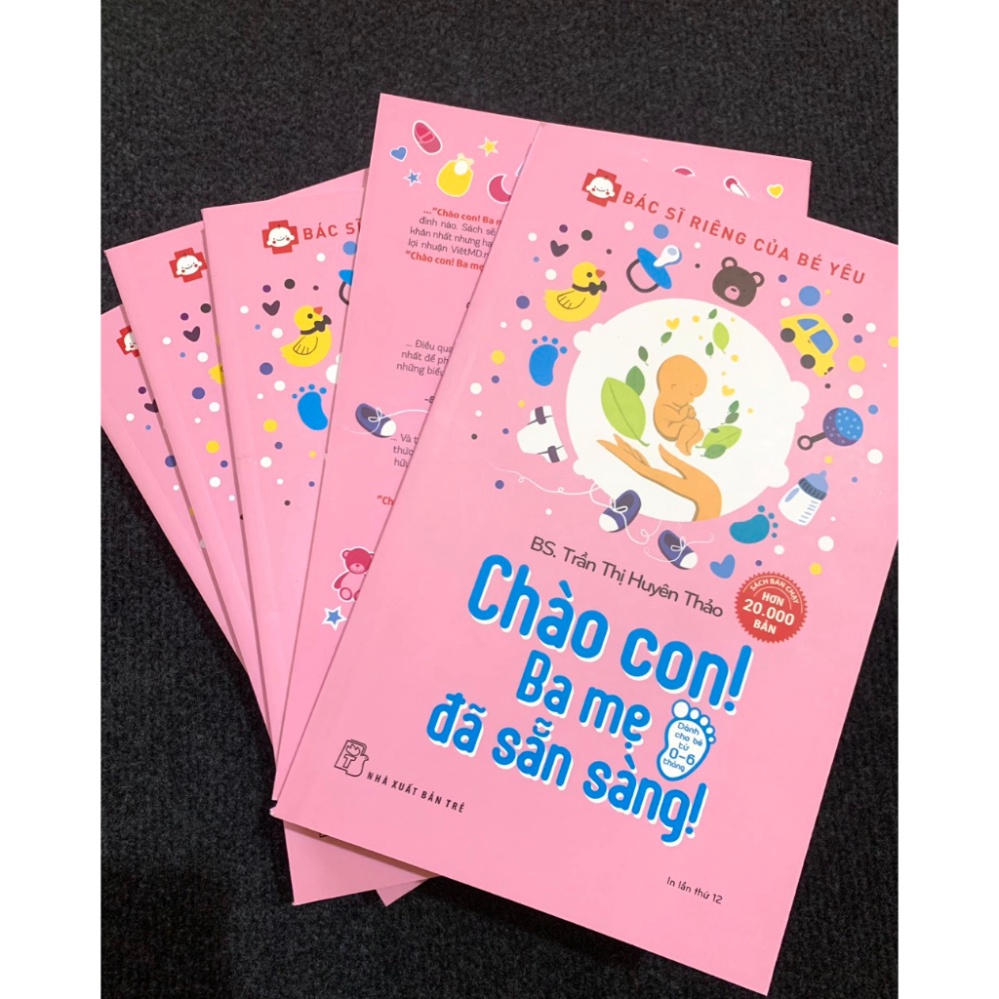 Sách Để Con Được Ốm + Chào Con! Ba Mẹ Đã Sẵn Sàng