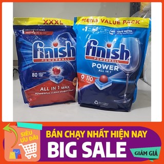Sale rẻ nhất viên rửa bát finish all in 1 max 110 viên - 110 vien rua bat finish all in one 10