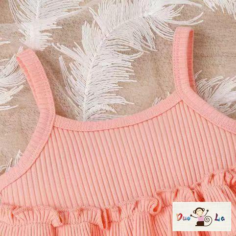 Set Áo Hai Dây Phối Quần Dài Ống Loe Thời Trang Hè 2023 Xinh Xắn Cho Bé Gái