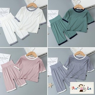 Bộ đồ ngủ vải cotton mỏng thời trang mùa hè cho bé