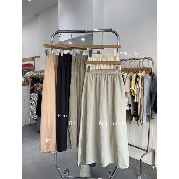 Chân váy thô GIÓ dáng dài rút dây Nana21 Nanastore21