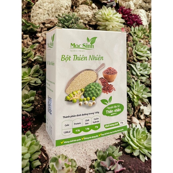 BỘT GIẢM CÂN GẠO LỨC HẠT SEN MỘC SINH