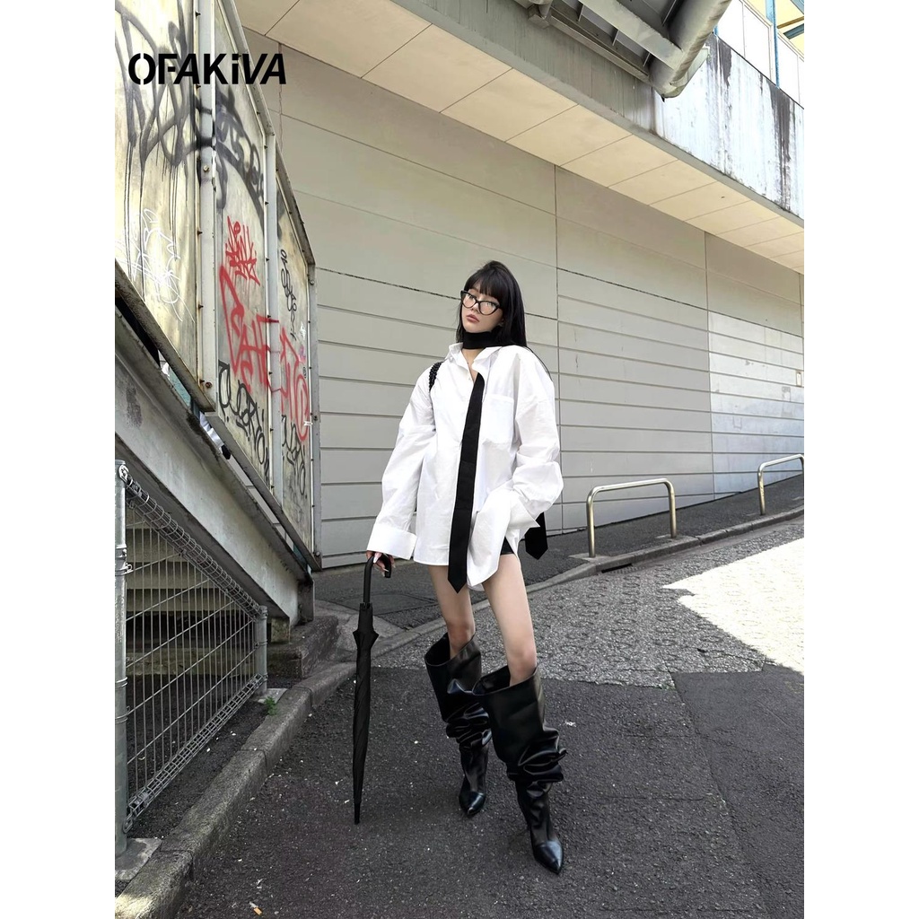 Áo Sơ Mi Dáng Rộng Thiết Kế Đơn Giản Thời Trang Mùa Hè Cho Nữ