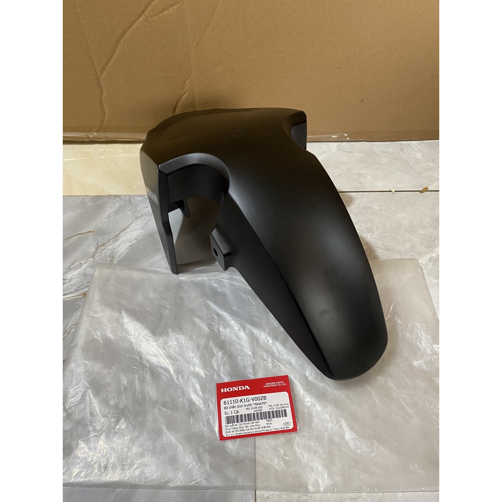 Bộ chắn bùn trước | Dè Air Blade 125  màu Đen sần chính hãng Honda