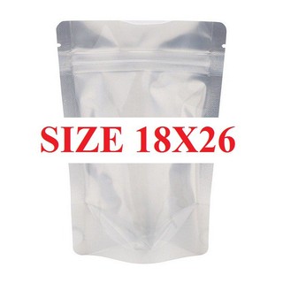 [Hàng Công Ty]Combo Túi Zip Đáy Đứng Mặt Bạc Mặt Trong Size 18*26 Loại 1 - Túi Zipper - Loại Túi Đựng Được Khoảng 500GR
