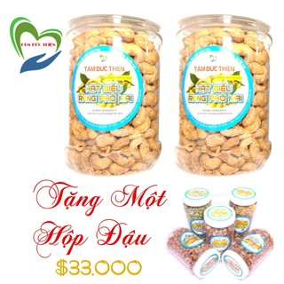 Combo Nửa KG Hạt Điều Phô Mai - 2 Hộp 250GR+ Quà Tặng: 1 Hộp Đậu Tuỳ Chọn Thương hiệu Tâm Đức Thiện