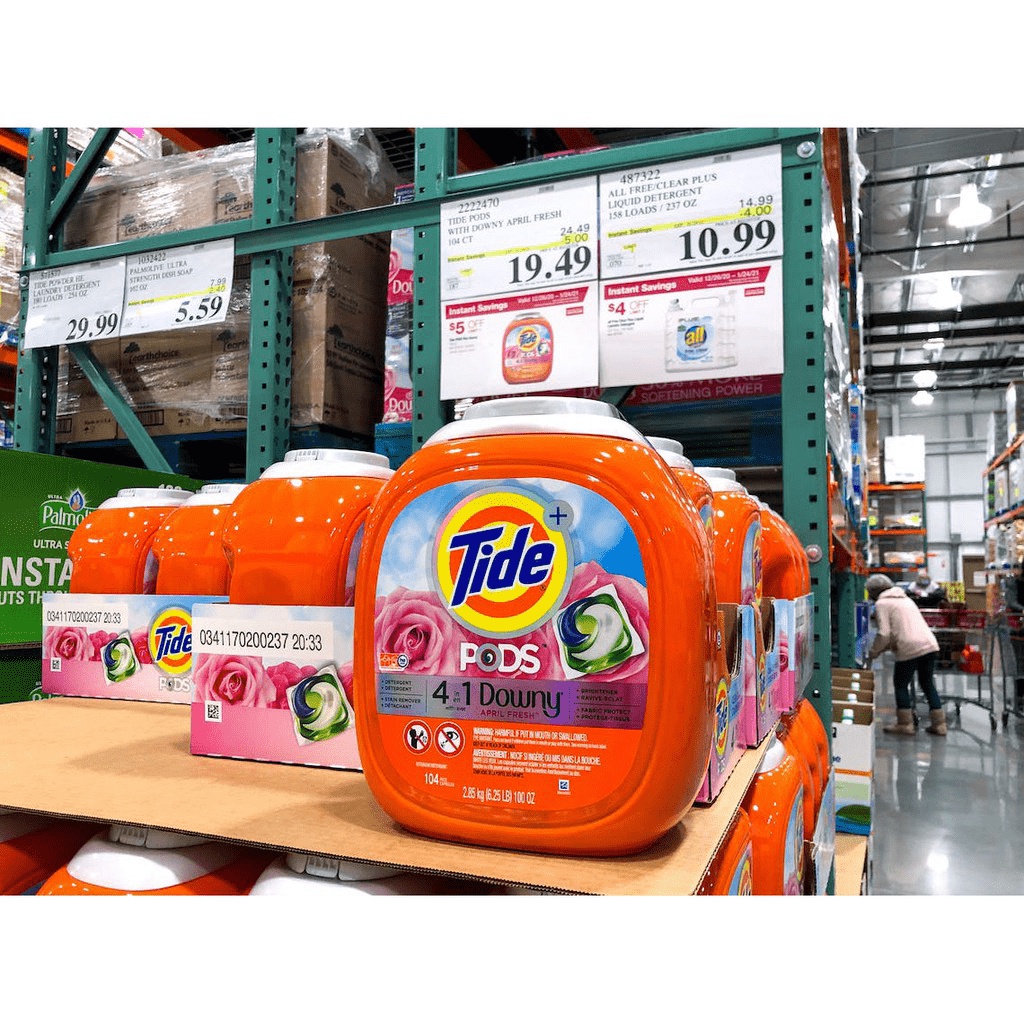 Viên Giặt Xả Tide Pods 104 Viên Downy 4in1 - Ultra Oxi - Hàng Chuẩn Mỹ - chiết hàng có Bill