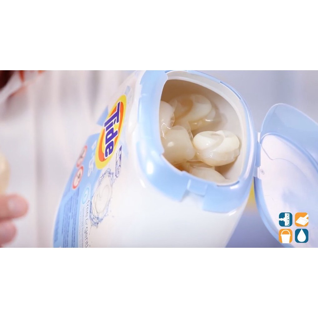 Viên Giặt Xả Tide Pods 104 Viên Downy 4in1 - Ultra Oxi - Hàng Chuẩn Mỹ - chiết hàng có Bill
