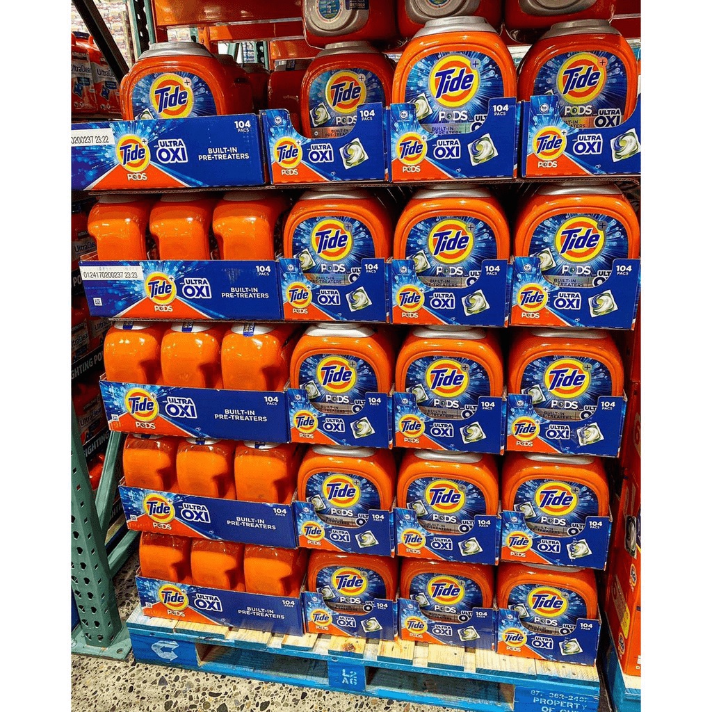 Viên Giặt Xả Tide Pods 104 Viên Downy 4in1 - Ultra Oxi - Hàng Chuẩn Mỹ - chiết hàng có Bill
