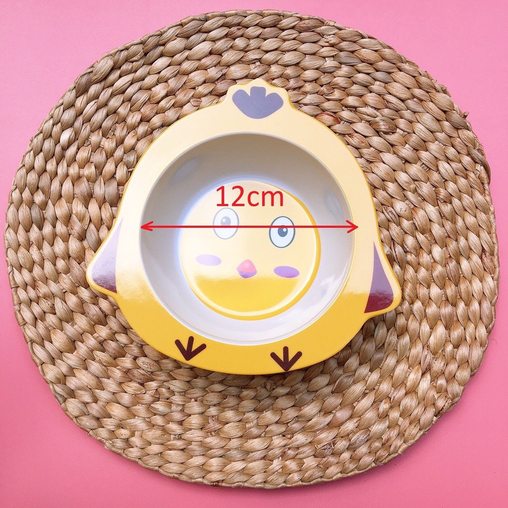 Bát ăn dặm lúa mạch cho bé hình thú dễ thương an toàn cho bé không độc hại