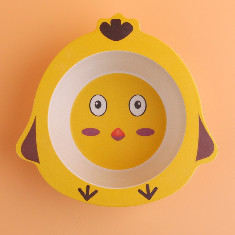 Bát ăn dặm lúa mạch cho bé hình thú dễ thương an toàn cho bé không độc hại